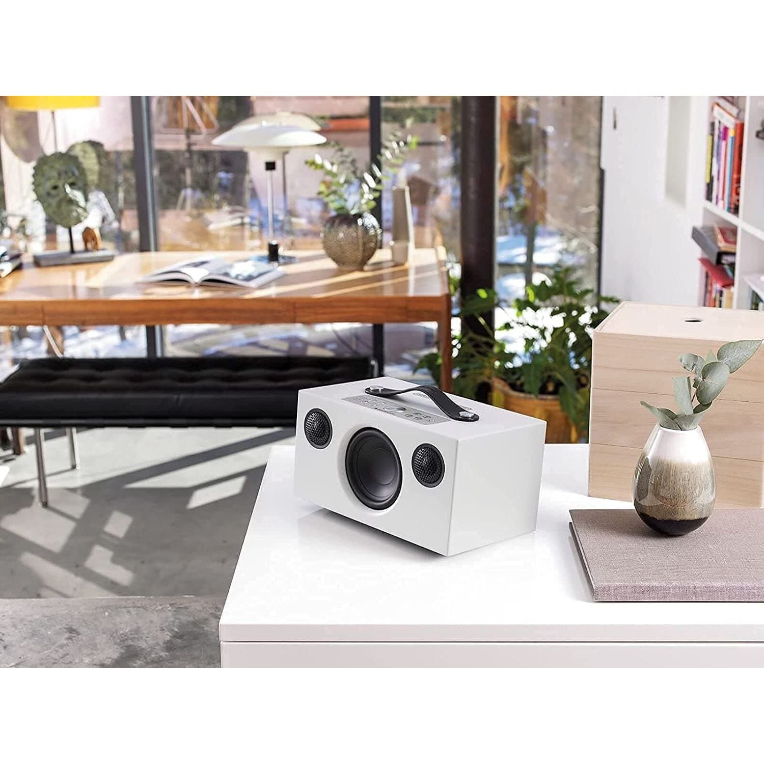 Audio Pro Addon C5A Multiroom Smart Speaker with Built In Amazon Alexa - White - Gadcet.com